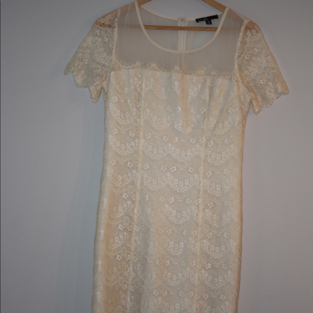 Cream lace dress